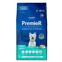 Ração Premier Ambientes Internos Cães Adultos Raças Pequenas Frango e Salmão - 1