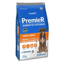 Ração Premier Ambientes Internos Cães Adultos Porte Médio Frango e Salmão - 1