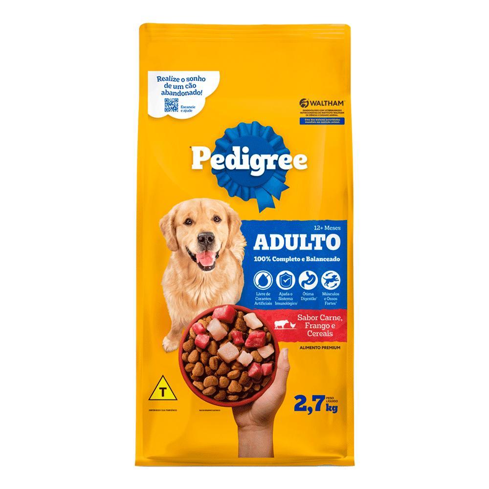 Ração Pedigree Cães Adultos Raças Médias e Grandes Carne, Frango e Cereais - 3