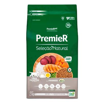 Ração Premier Seleção Natural Cães Filhotes Frango
