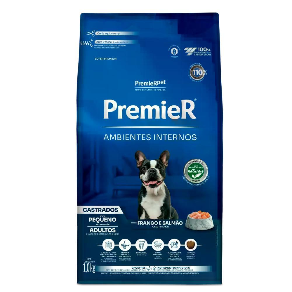 Ração Premier Ambientes Internos Cães Castrados Adultos Frango e Salmão - 4