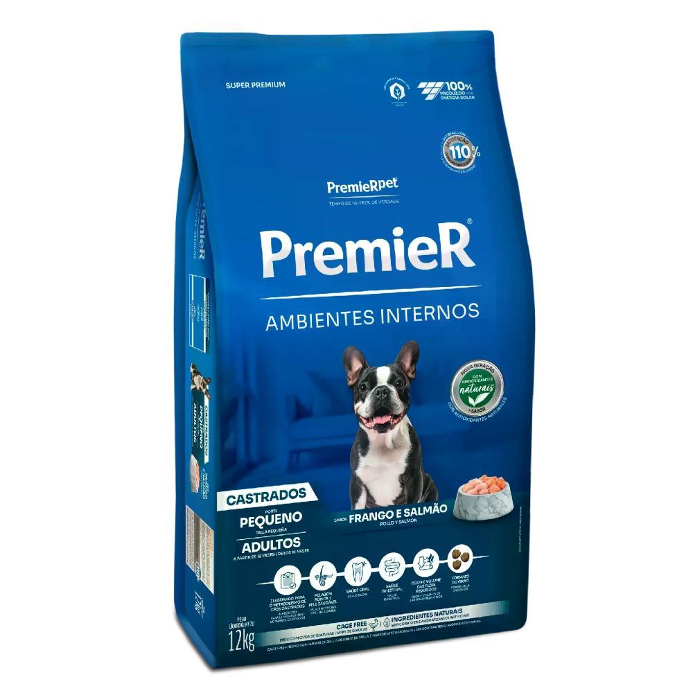 Ração Premier Ambientes Internos Cães Castrados Adultos Frango e Salmão - 7