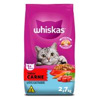 Ração Whiskas Gatos Adultos Castrados Carne - 2