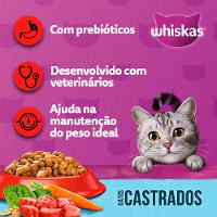 Ração Whiskas Gatos Adultos Castrados Carne