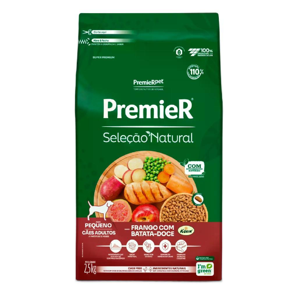 Ração Premier Seleção Natural Cães Adultos Raças Pequenas Frango com Batata Doce - 1