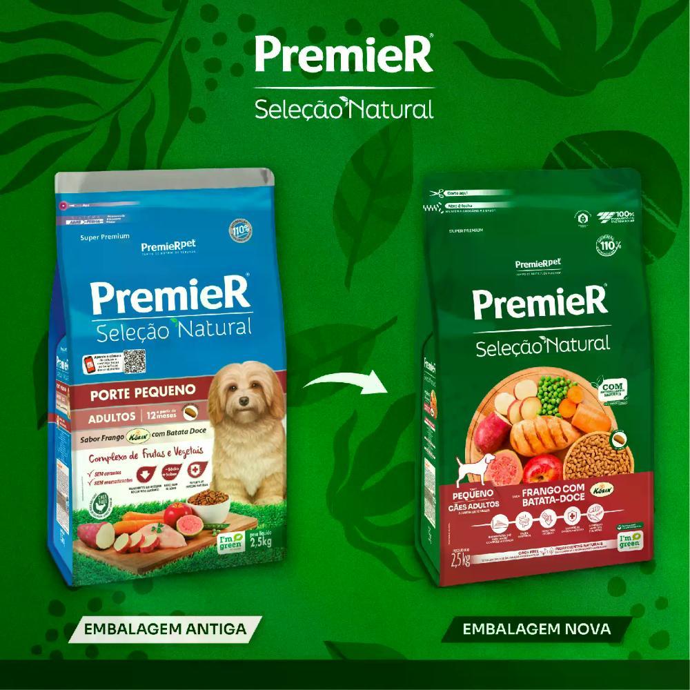 Ração Premier Seleção Natural Cães Adultos Raças Pequenas Frango com Batata Doce - 3