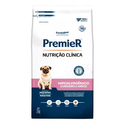 Ração Premier Nutrição Clínica Hipoalergênico Cães Pequeno Porte Cordeiro e Arroz
