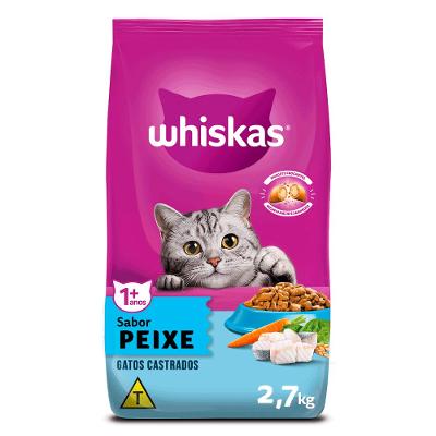 Ração Whiskas Gatos Adultos Castrados Peixe