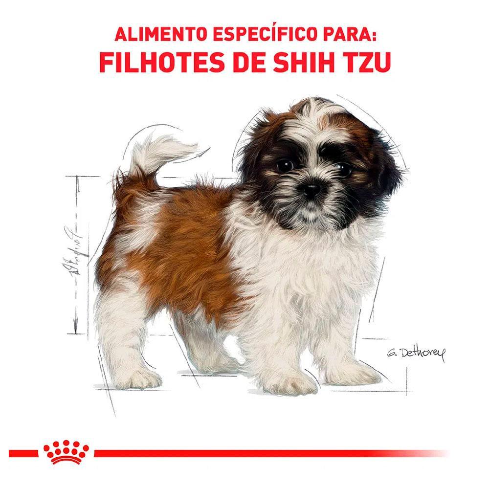 Ração Royal Canin Puppy Shih Tzu Cães Filhotes - 8