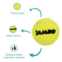 Bola de Tênis Amarela para Cães Jambo - 2