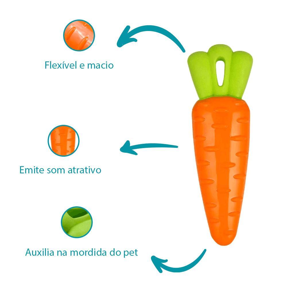 Brinquedo Mordedor Veg Sound Cenoura Jambo - 2