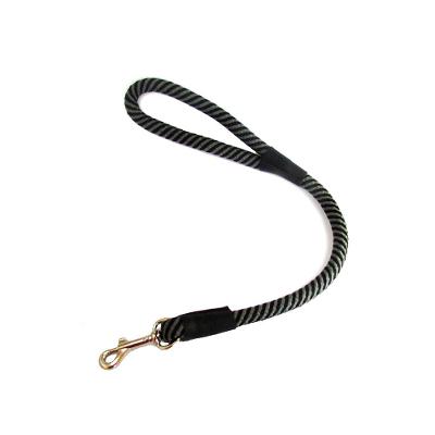 Guia Roliça Rajada Cinza com Mosquetão Santa Fé Pet 60 cm