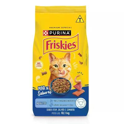 Ração Friskies Gatos Adultos Peixe e Frutos do Mar 10,1kg