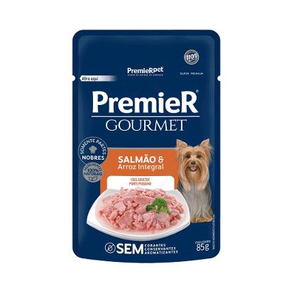 Ração Úmida Premier Cachorros Adultos Gourmet Salmão e Arroz Integral