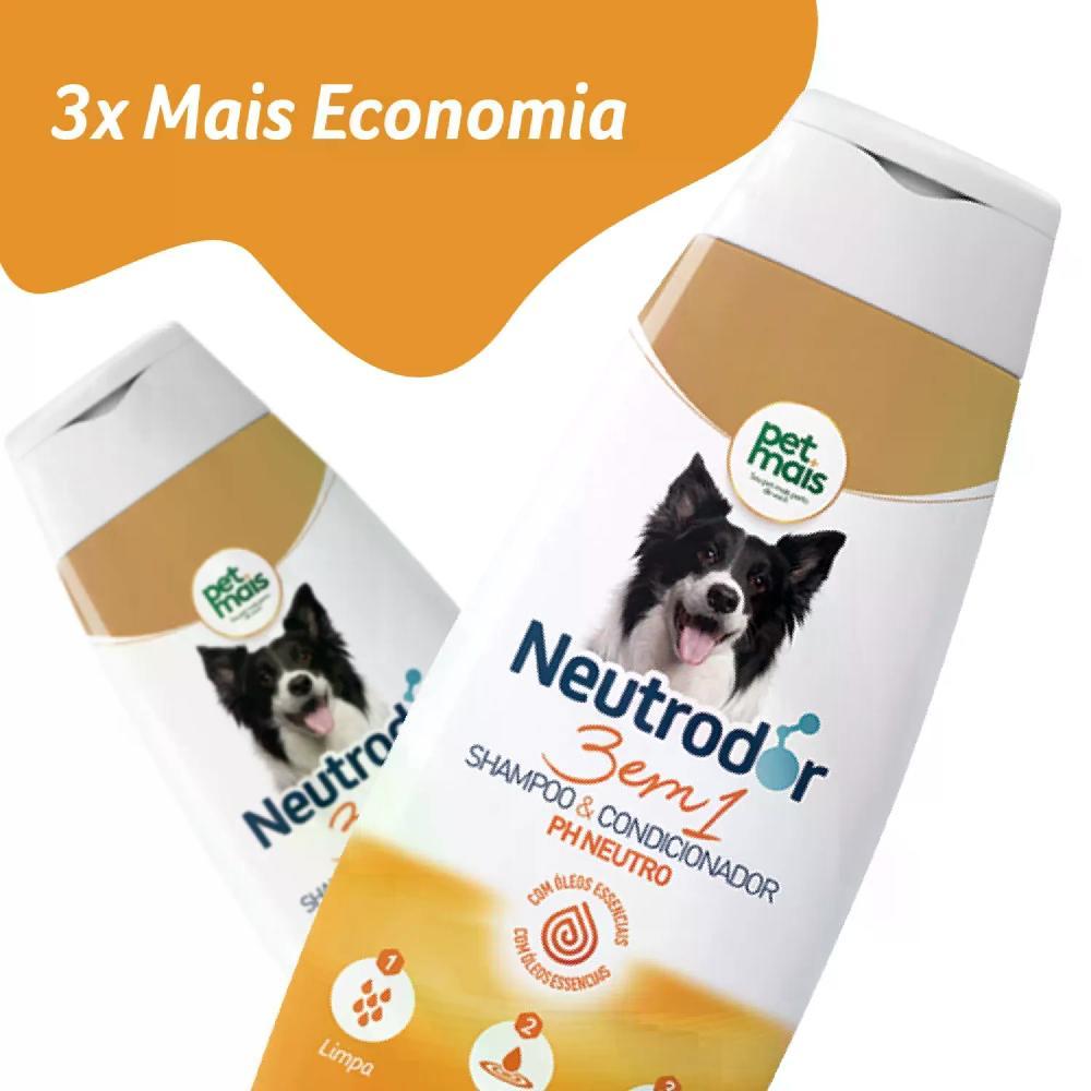 Shampoo e Condicionador 3 em 1 pH Neutro Neutrodor Petmais - 2