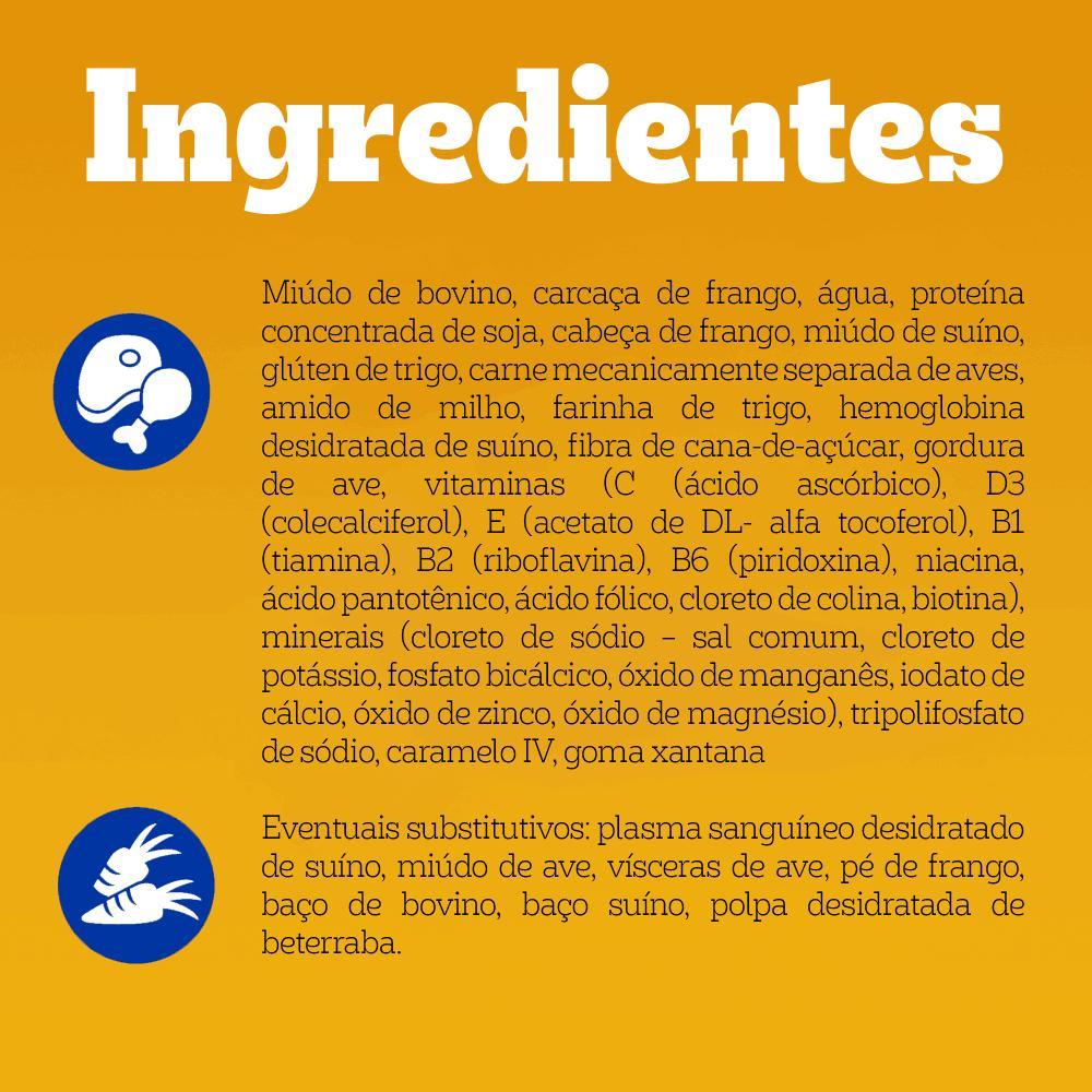 Ração Úmida Pedigree Sachê High Protein Cães Adultos Carne e Frango - 10