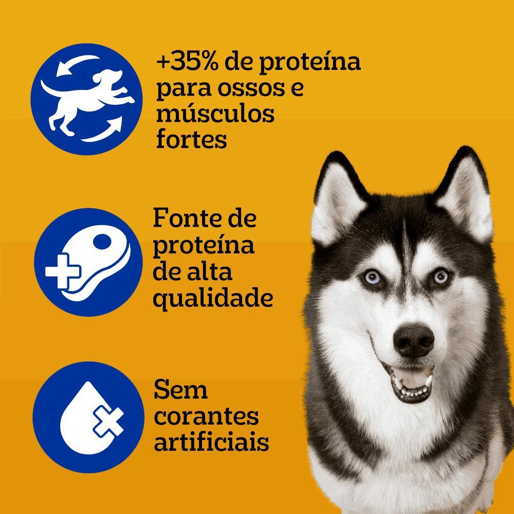 Ração Úmida Pedigree Sachê High Protein Cães Adultos Carne e Frango - 3