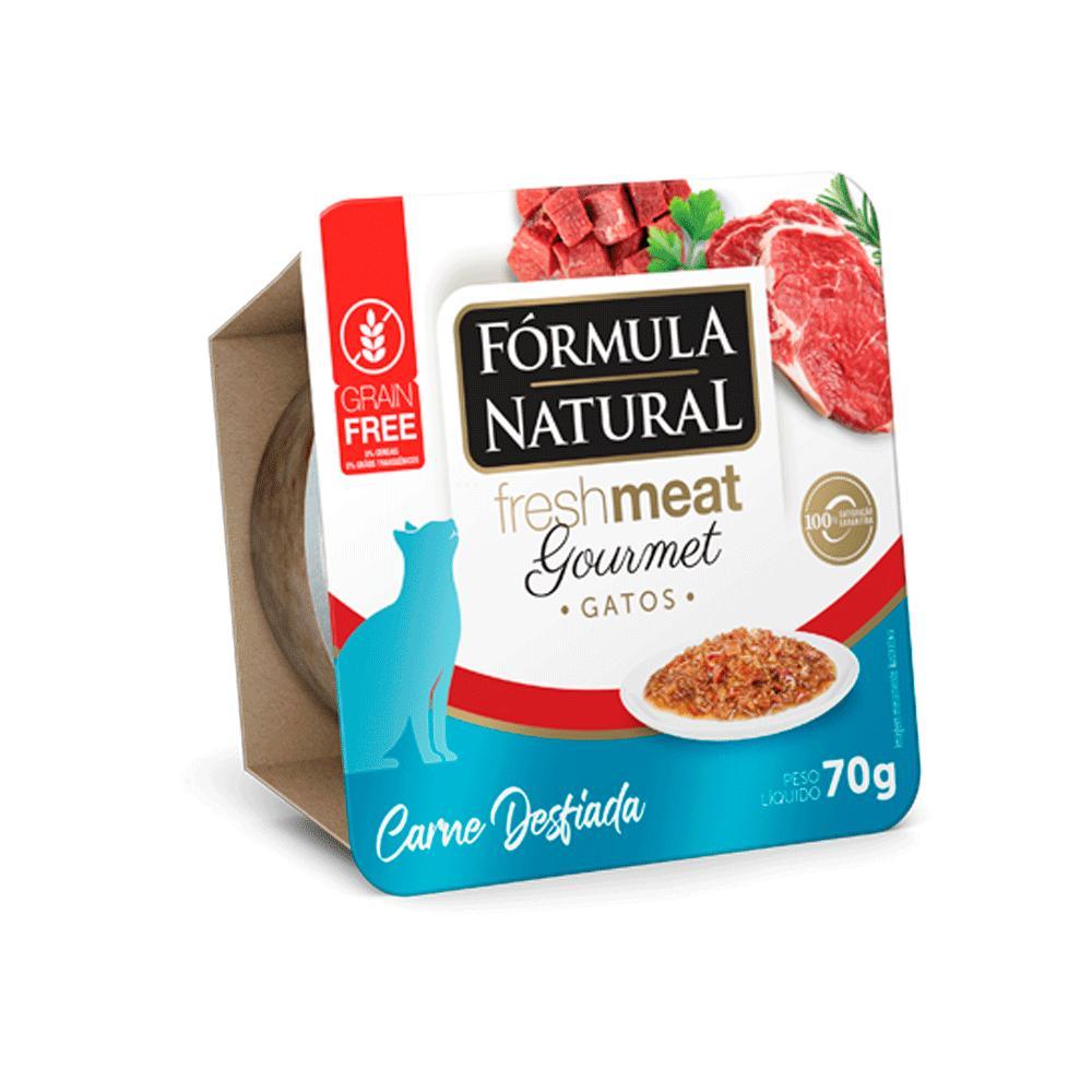 Ração Úmida Fórmula Natural Fresh Meat Gourmet Gatos Adultos Carne Desfiada - 1