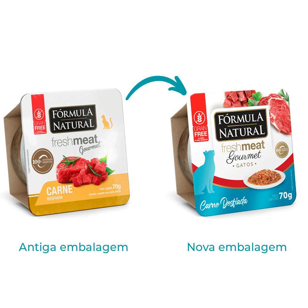 Ração Úmida Fórmula Natural Fresh Meat Gourmet Gatos Adultos Carne Desfiada - 2