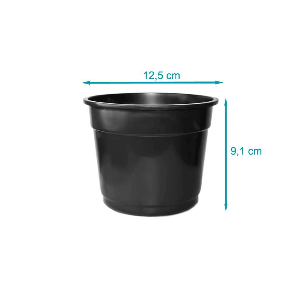 Vaso Plástico Simples Preto Nutriplan - 2