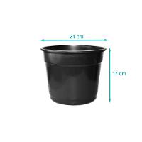 Vaso Plástico Simples Preto Nutriplan - 2