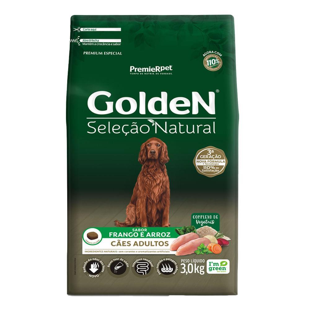 Ração Golden Seleção Natural Cães Adultos Frango e Arroz - 3
