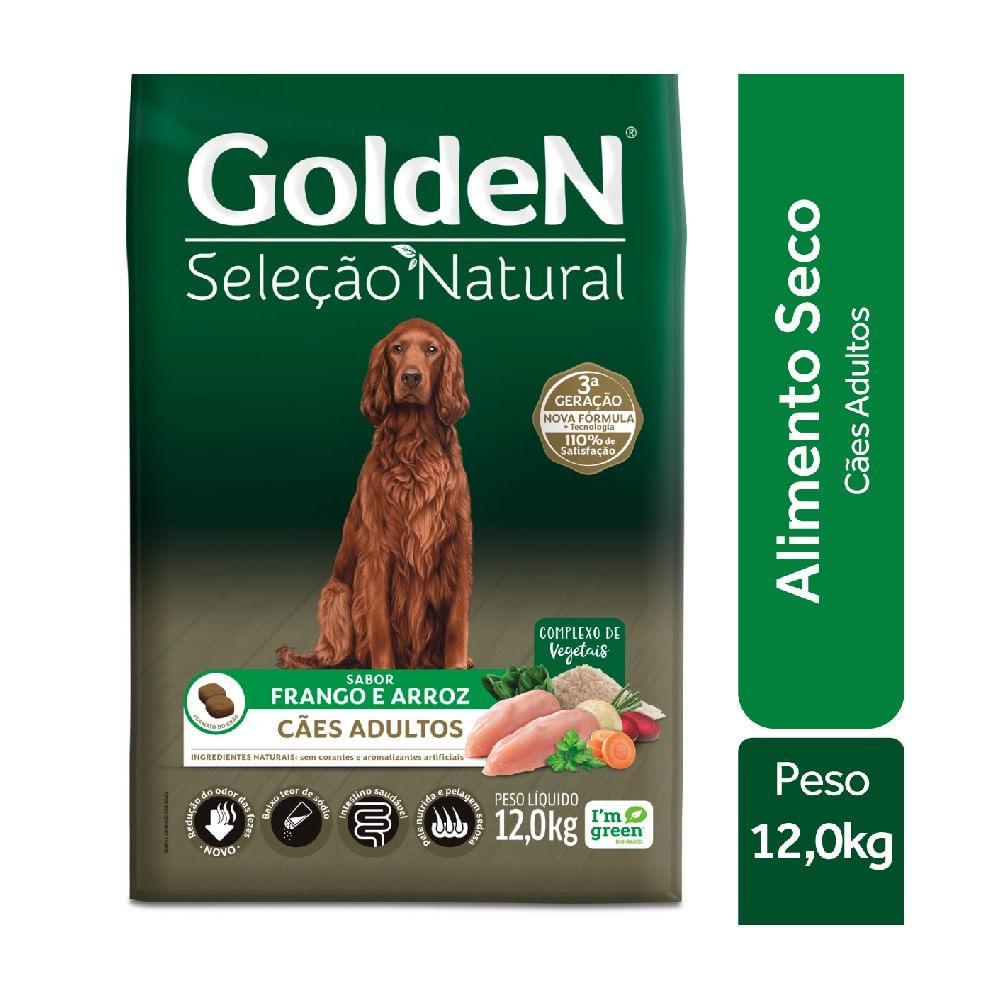 Ração Golden Seleção Natural Cães Adultos Frango e Arroz - 6