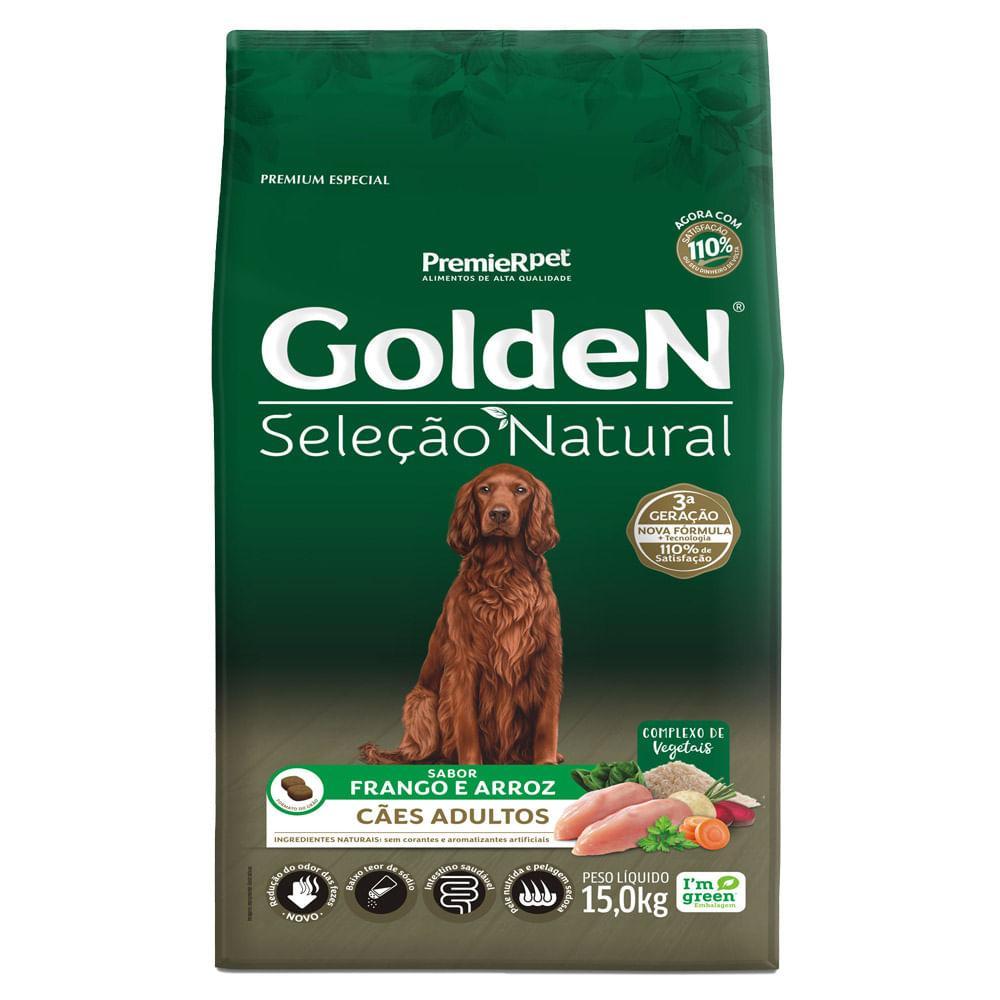 Ração Golden Seleção Natural Cães Adultos Frango e Arroz - 7