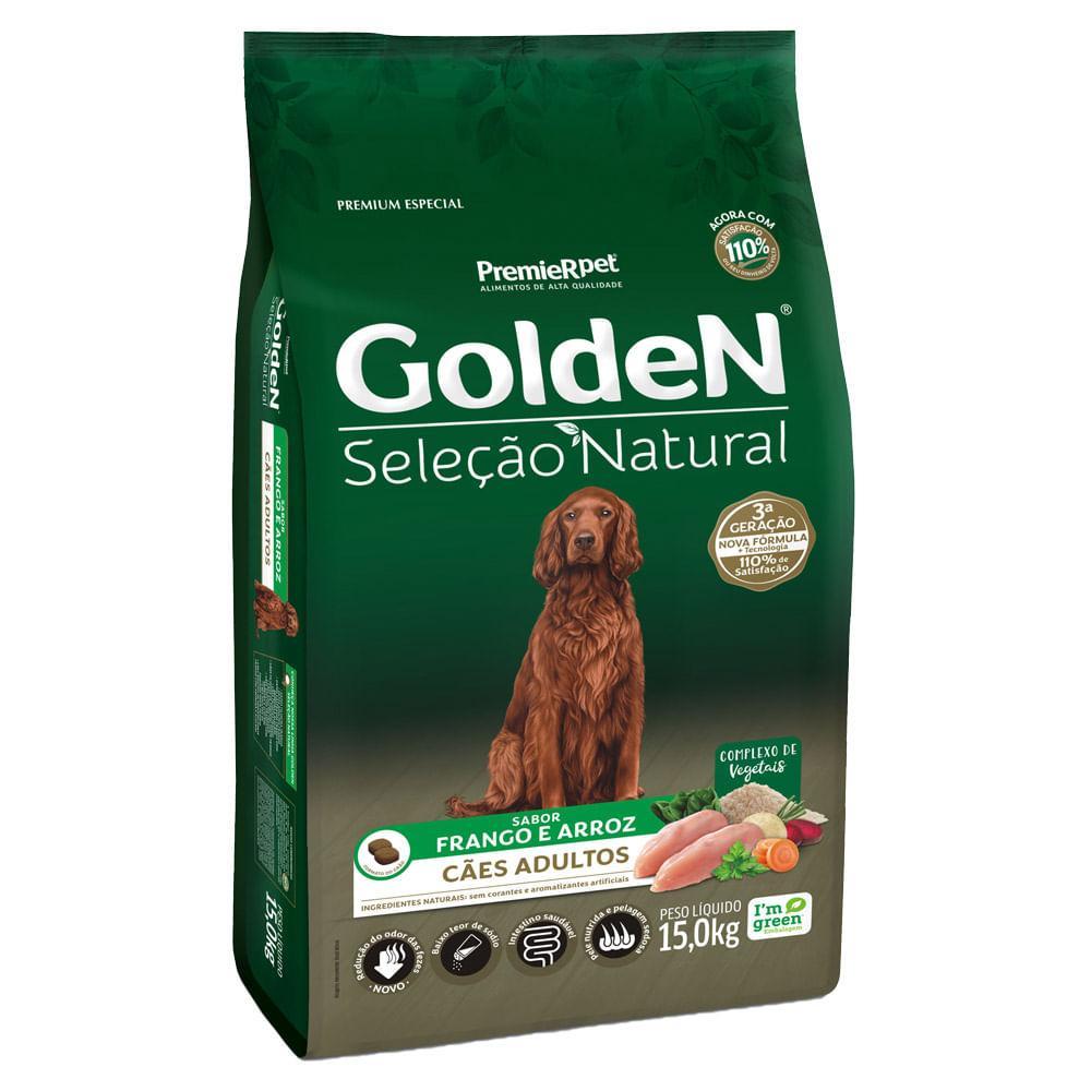 Ração Golden Seleção Natural Cães Adultos Frango e Arroz - 7