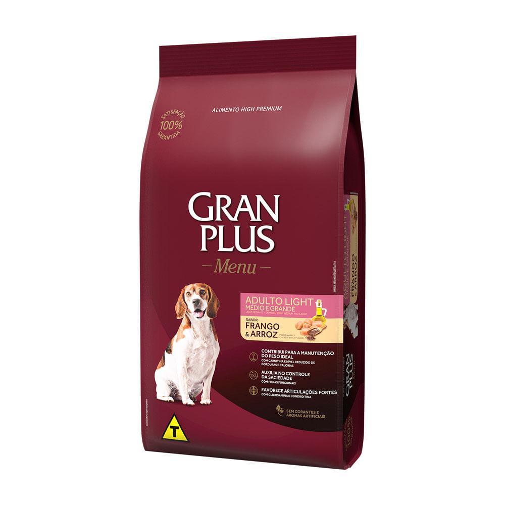 Ração GranPlus Menu Cães Adultos Light Frango e Arroz - 2