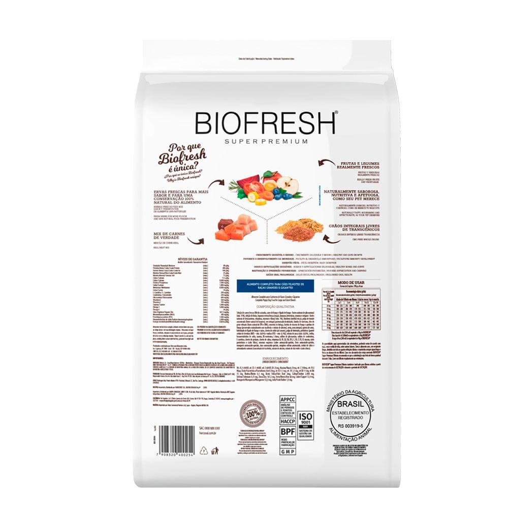 Ração Biofresh Cães Filhotes Raças Grandes e Gigantes - 10