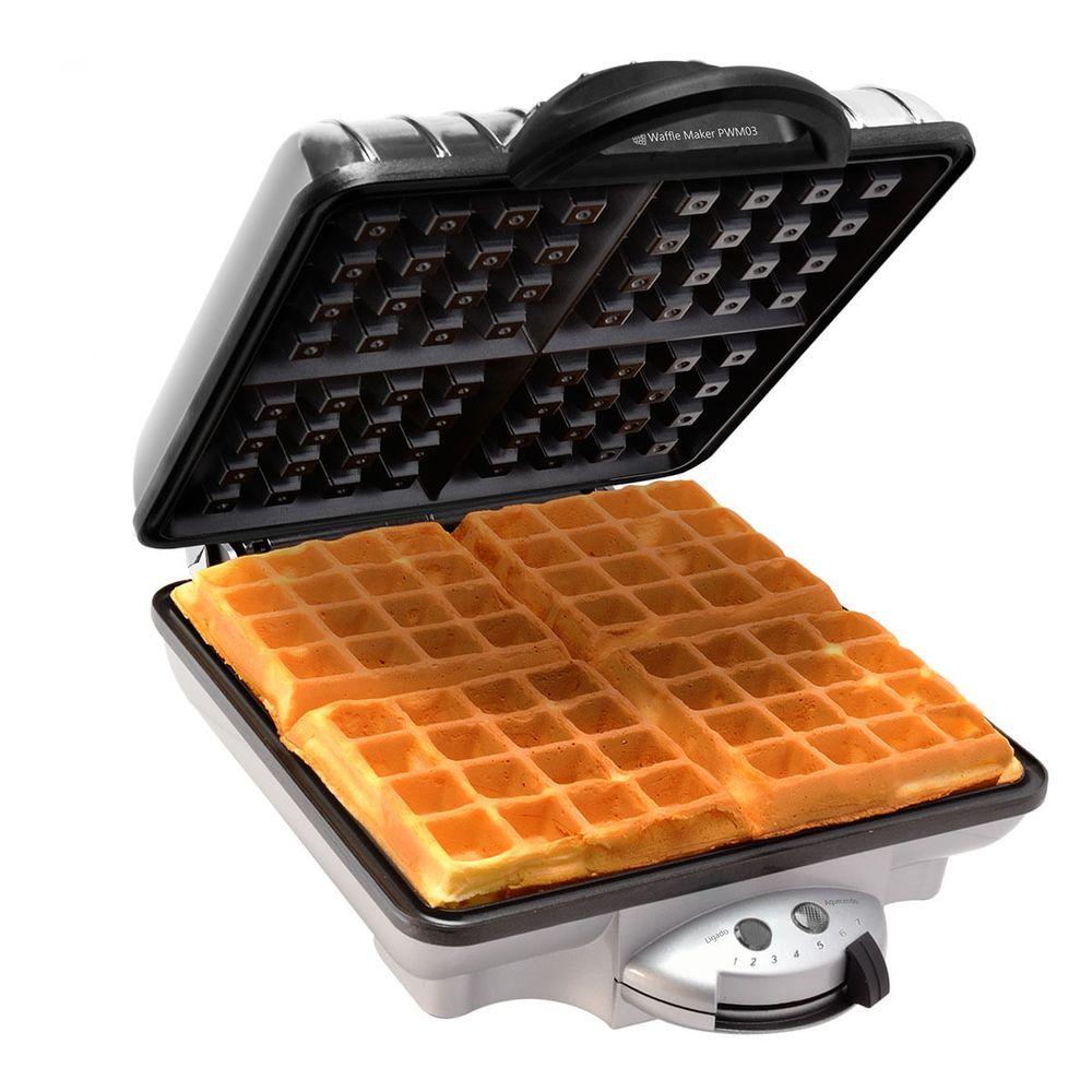Waffle Maker Philco PWM03 4 Waffles Chapa Antiaderente - 1