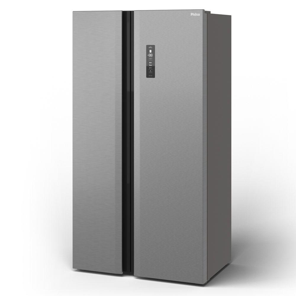 Geladeira 489L Philco Eco Inverter Side By Side Inox PRF504I - 2