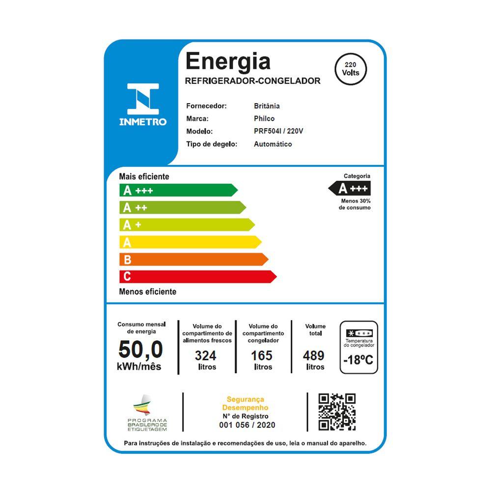 Geladeira 489L Philco Eco Inverter Side By Side Inox PRF504I - 8
