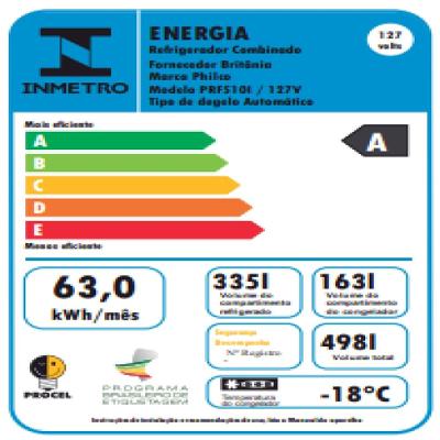 Geladeira Side By Side 498L Inverse Plus Philco PRF510I