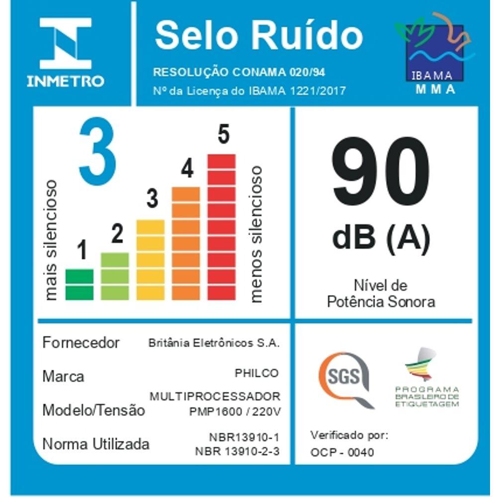 Multiprocessador Philco PMP1600P 9 em 1 1700W - 8