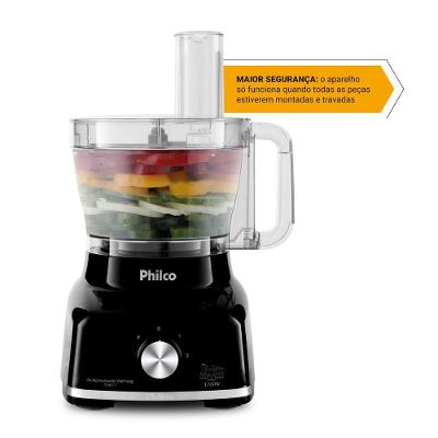 Multiprocessador Philco 1700W 9 em 1 Preto PMP1600P