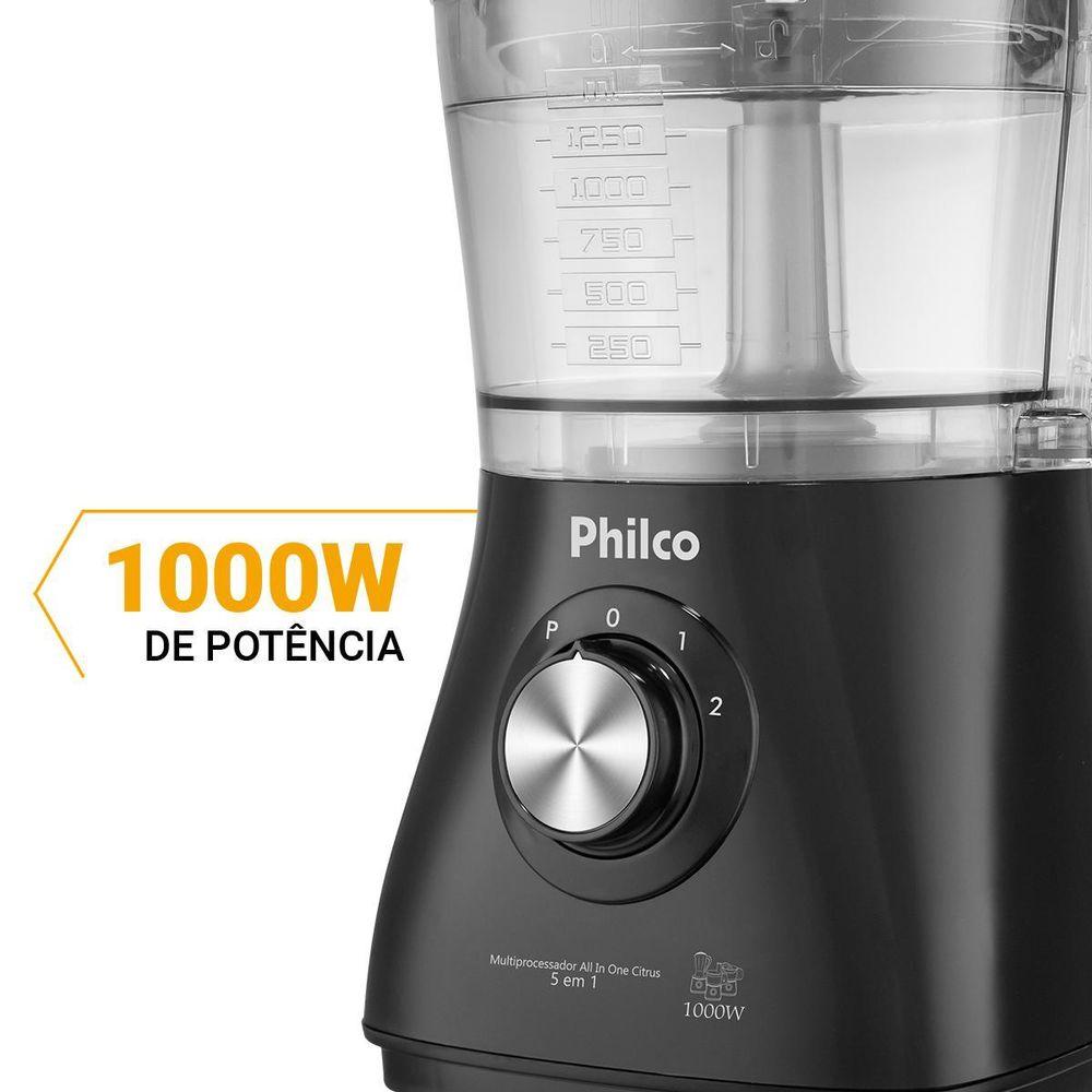 Multiprocessador Philco All In One Citrus 1000W 5 em 1 Preto - 2