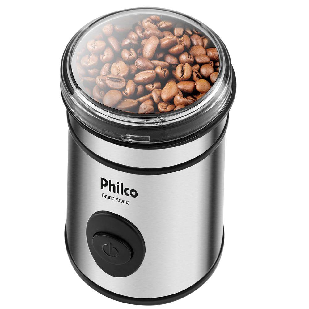 Moedor de Café Philco 50g de grãos 200W Inox Grano Aroma - 5