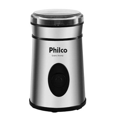 Moedor de Café Philco 50g de grãos 200W Inox Grano Aroma
