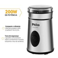 Moedor de Café Philco 50g de grãos 200W Inox Grano Aroma - 3