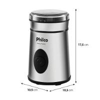 Moedor de Café Philco 50g de grãos 200W Inox Grano Aroma