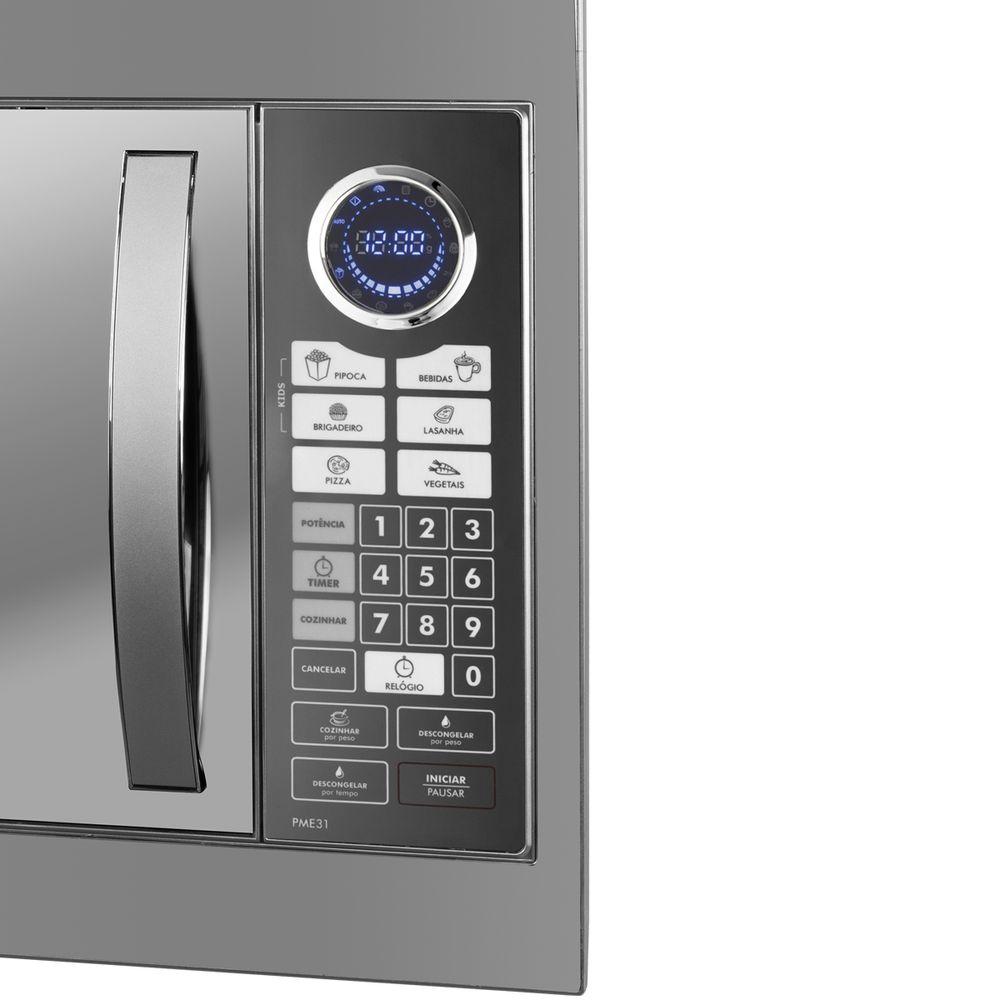 Micro-ondas de Embutir 30L Philco Espelhado 1400W PME31BM - 1