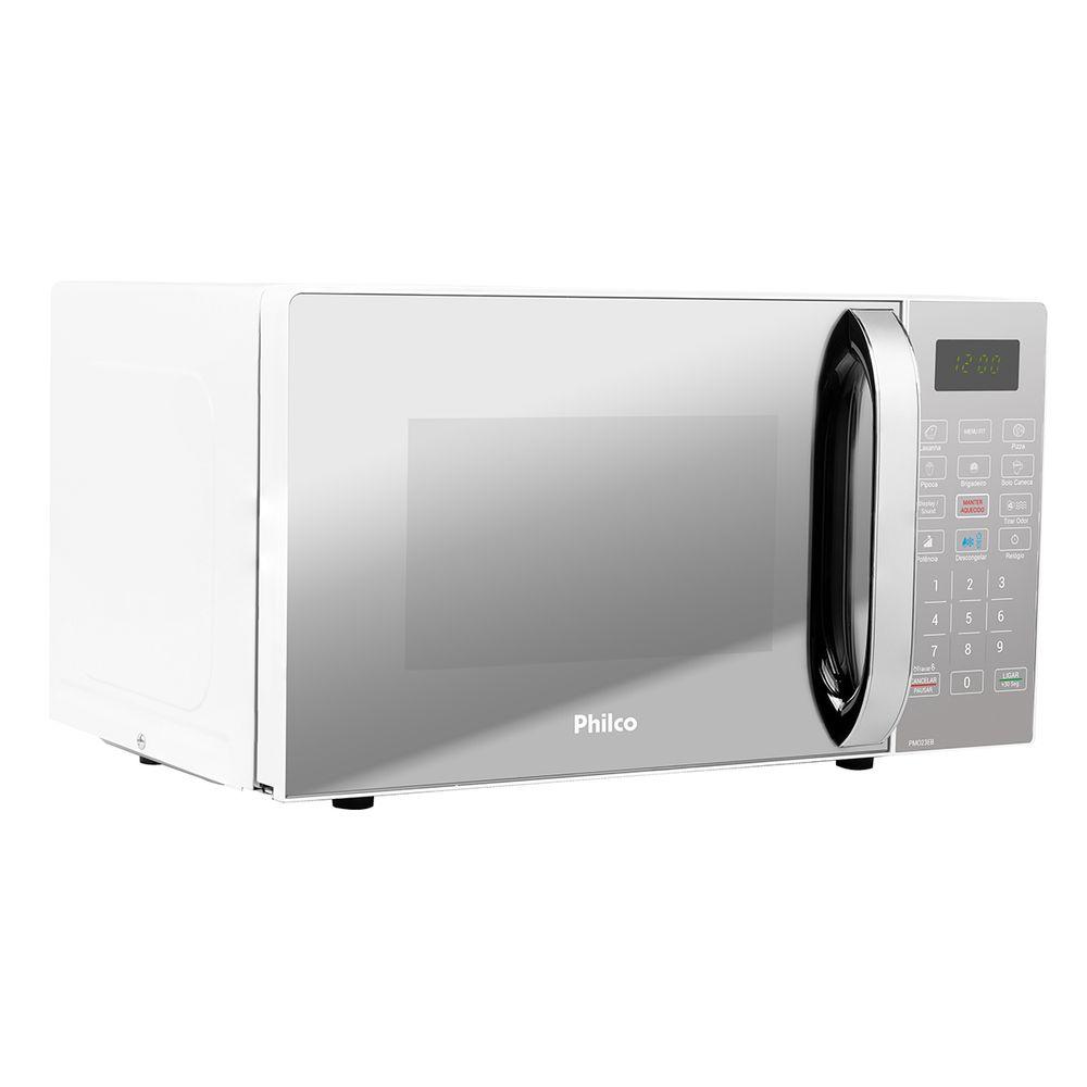 Micro-Ondas 20L Philco Espelhado Limpa Fácil 1100W PMO23EB - 2