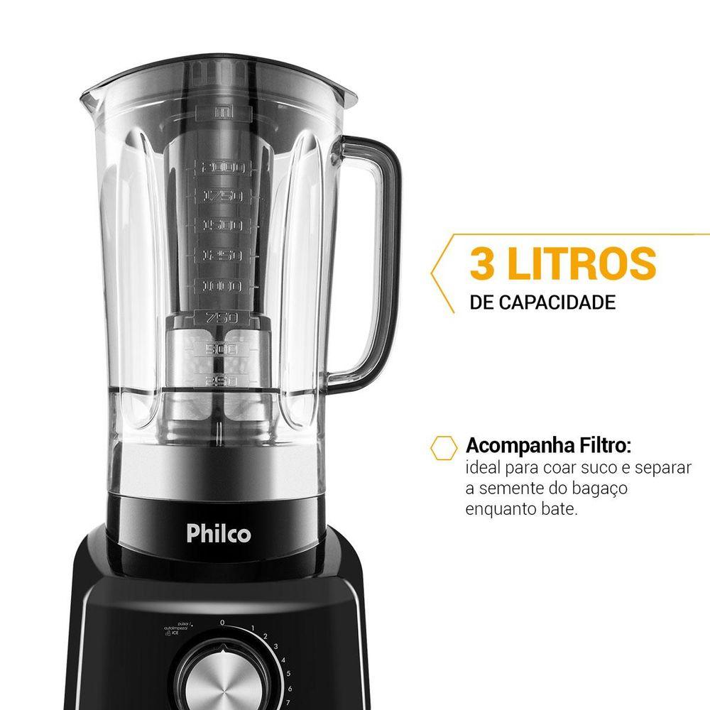 Liquidificador Philco PH900 Preto 1200W - 6