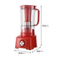 Liquidificador Philco 1200W 3L 12 Velocidades Vermelho PH900 - 5