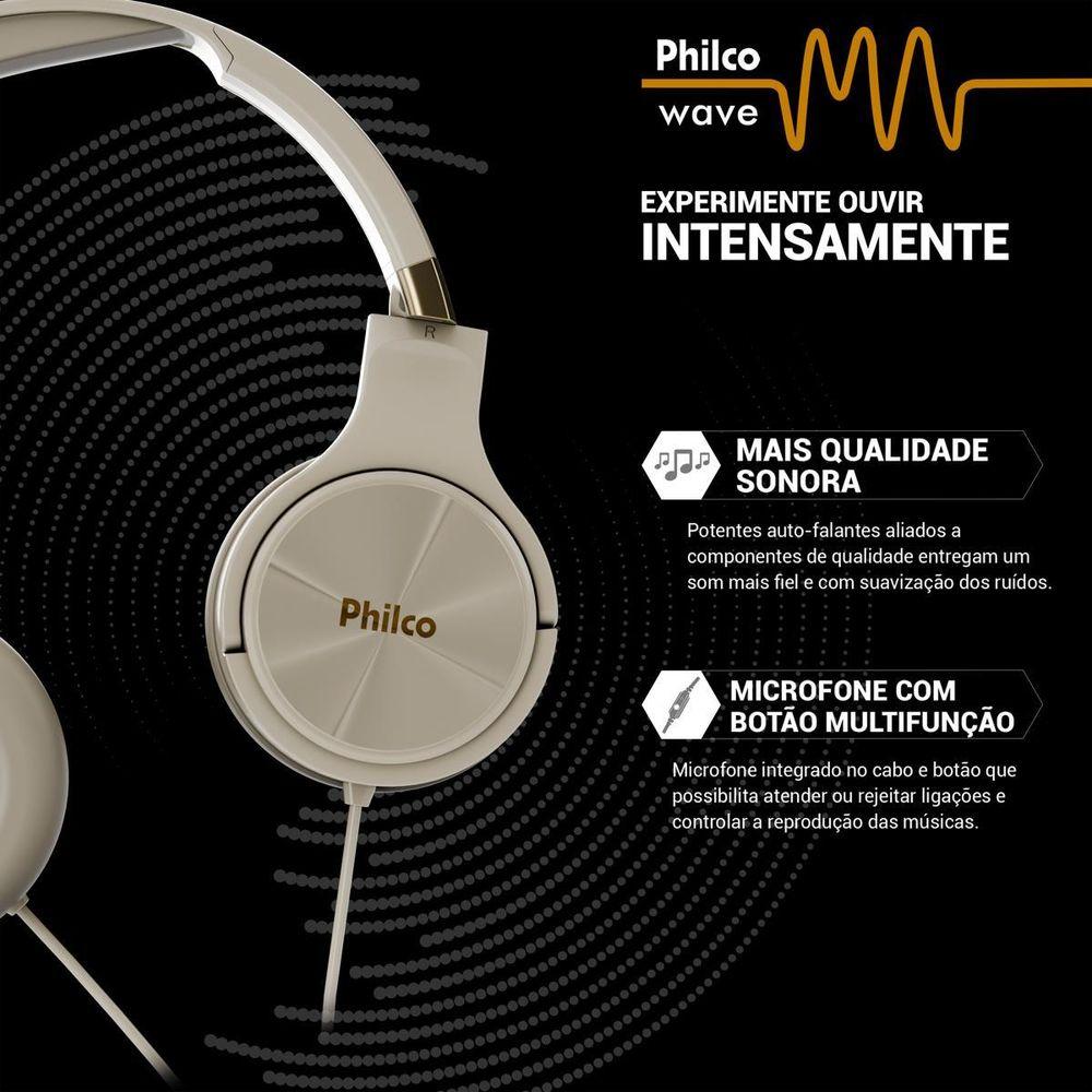 Fone de Ouvido Headphone Philco Extreme com Fio PFO02P - 3