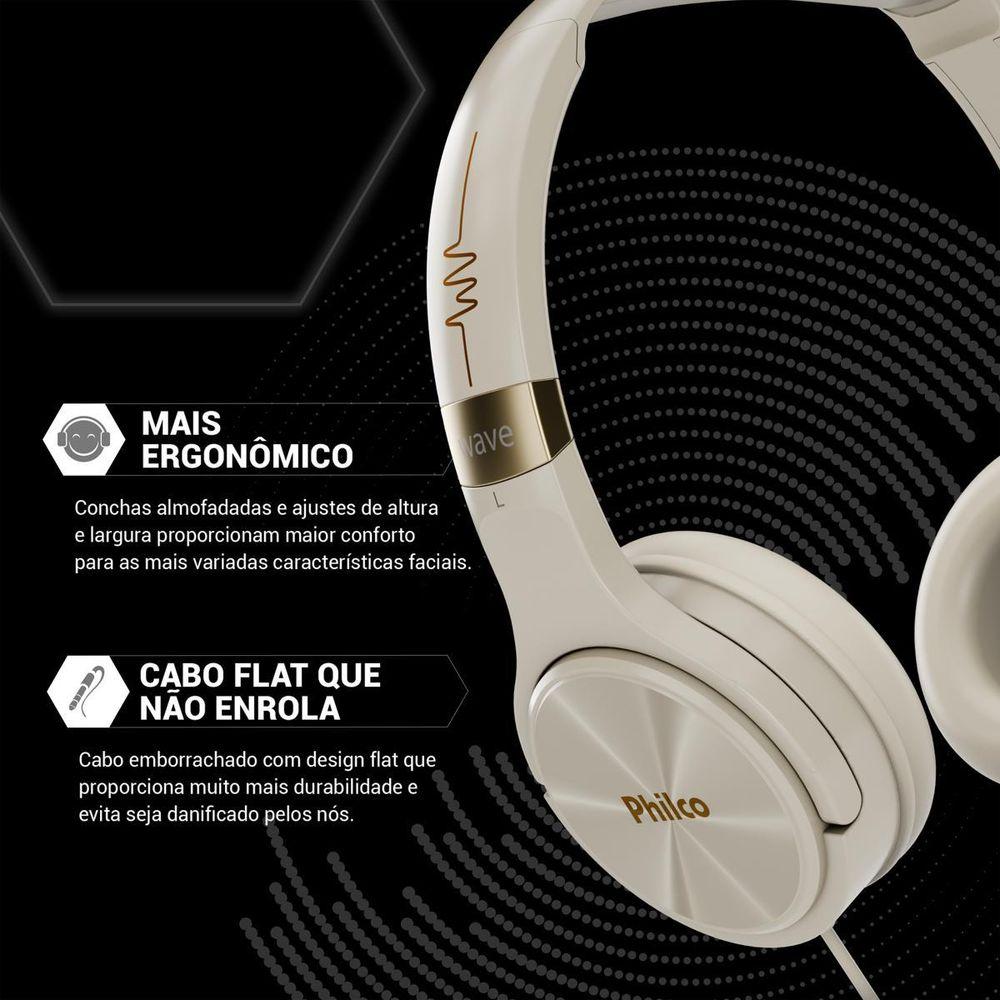 Fone de Ouvido Headphone Philco Extreme com Fio PFO02P - 4