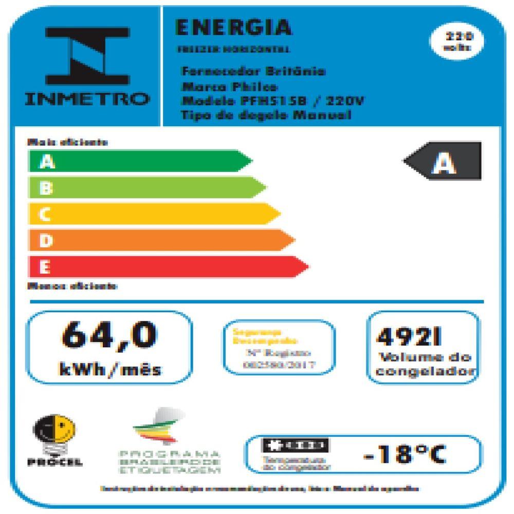 Freezer e Refrigerador Philco PFH515B 492L Horizontal Branco - 7