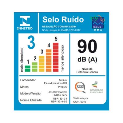 Liquidificador Philco Inox Filter 4 velocidades 900W Preto